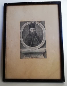 Grabado original de Georg Friedrich Schmidt, retrato de Atanasio Dorostamo - Imagen 1 de 4