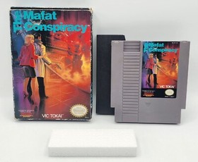 Mafat Conspiracy Nintendo NES Authentic Box & Game *Missing Manual* W Protector 