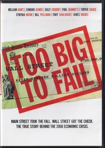 TOO BIG TO FAIL (DVD 2012) HBO Films Region 1 R1 WS William Hurt Drama Film - Bild 1 von 2