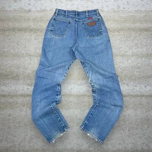Vintage Wrangler Jeans Mens 30x34 Light Wash Relaxed Fit Denim Made in USA 90s - Picture 1 of 4