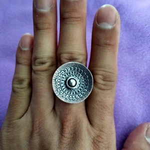 Fine Silver Rings 925 Sterling Solid Adjustable Free Size Vintage Fashion R78047 - Picture 1 of 5