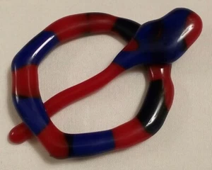 Glass shawl pin Stick & ring Hand crafted closure buckle knitting scarf sweater  - Picture 1 of 5