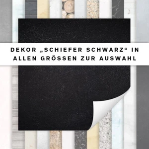 Fliesenaufkleber Dekor Schiefer Schwarz | Fliesensticker Küche Bad | alle Größen - Bild 1 von 1