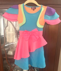 JoJo’s Closet Siwa Nickelodeon Girls Party Dress Size XS 4/5 Birthday Colorful - Picture 1 of 3