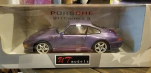 RARE UT models 1/18 Porsche 911 Carrera S Diecast PURPLE **READ** - Picture 1 of 10