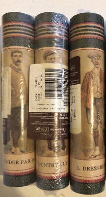 Papel pintado Raymond Waites borde club de golf golf golfista 15 pies cada deporte LOTE DE 3 Foto 1 de 4