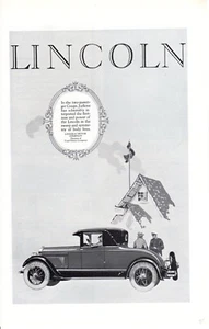 1926 Vintage anuncio impreso coche Lincoln cupé para dos pasajeros Judkins Spokane Washington - Imagen 1 de 2
