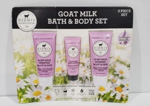 Dionis Goat Milk Bath & Body Set, 3 Piece Set Lavender Blossom. - Picture 1 of 2