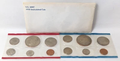 Vintage 1978 United States US Mint Uncirculated D & P Coin Set Envelope CG24 - Image 1 of 4