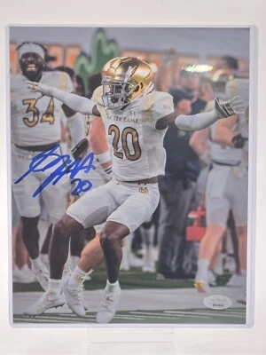 Benjamin Morrison Notre Dame Signed 8x10 Inscribed #20 JSA Cert. - Image 1 of 3