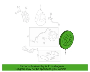 NEW GM GENUINE OEM Front Brake-Disc Rotor 22950036 IN-STOCK READY TO SHIP - Picture 1 of 3