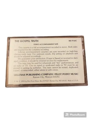 THE GOSPEL TRUTH Accompaniment Cassette~TOM FETTKE~Stereo~1993~SOUTHERN GOSPEL - Image 1 of 3