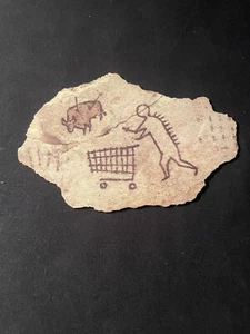 Banksy Peckham Rock Certified Wooden Sculpture GDP Gross Domestic Postcard Rare - Picture 1 of 4