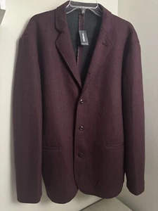 NWT $178 EXPRESS Women's Elegant Cocoon Jacket Coat Peacoat Plum - Size XL - Picture 1 of 8