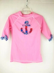 CABANA BEACH Girl's Anchor Away Pink Top Size 6 - Picture 1 of 4