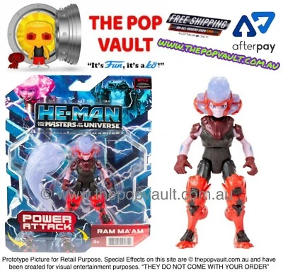 FIGURA DE ACCIÓN HE-MAN AND THE MASTERS OF THE UNIVERSE RAM MA’AM POWER ATTACK Foto 1 de 4