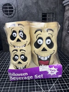 Juego de fiesta de bebidas de Halloween de colección monstruo calaveras tazas tazas jarra mundo divertido - Imagen 1 de 14