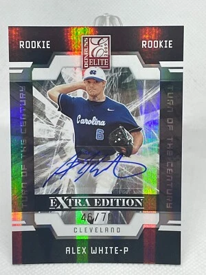 Alex White 2009 Donruss Elite Extra Edition Autograph #55 /70 Rookie Card Auto - Image 1 of 2