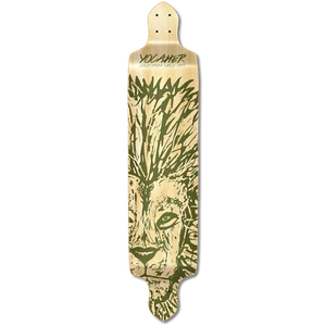 Yocaher Drop Down Longboard Deck - Spirit Animal LION (NUR DECK) - Bild 1 von 5