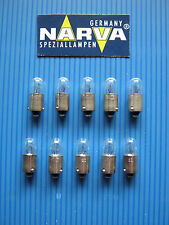 10x Standlicht/ Blinkerlampe T4W 12V/4W ( BA9s ) NARVA Lose Verpackung # 17131