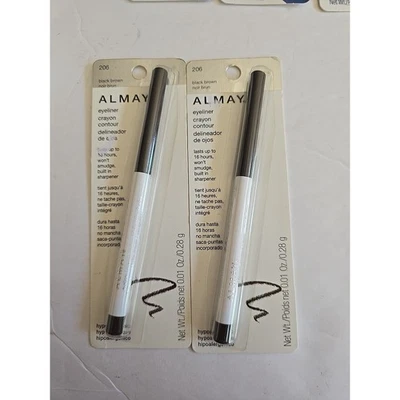 Almay Top Of The Line Eyeliner, Black Brown 206, 0.01 oz TWO PENCILS - Image 1 of 2