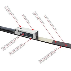 560mm 22 3/64\" Mini Magnetic Tape Digital Readout Encoder Lathe Mill M-DRO - Picture 1 of 5
