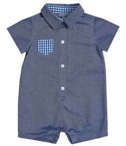 Petit Confection boys' pocket detail romper size 3M - Picture 1 of 1