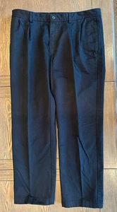 Van Heusen Herren Hose schwarz khaki Plissee vorne Größe 36/30 - Bild 1 von 5