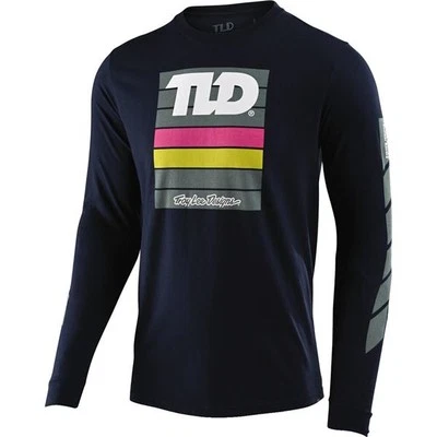 Troy Lee Designs Pregame Long Sleeve Tee | Navy Blue | Sz XXL - Image 1 of 4