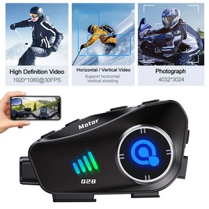 Bluetooth 5.3 Motorcycle Helmet Headset Speaker Noise Cancellation Headphone US - Picture 1 of 17
