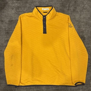 Pullover Holderness & Bourne 1/4 Snap Sullivan XL Amarillo Acolchado Media Luna Bay - Imagen 1 de 7