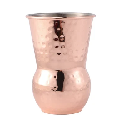  Set of 3 Metal Cup Highball Drinking Glasses Stainless Steel Shot - Image 1 of 4