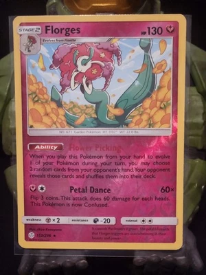 Florges Reverse Holo Holo Rare SM - Cosmic Eclipse 152/236 MP - Image 1 of 2