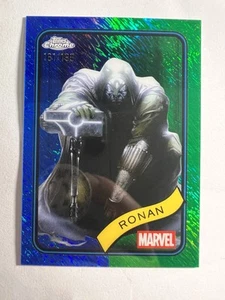 2025 Topps Chrome Marvel Ronan Blue Green Shimmer Refractor /199 - Picture 1 of 2
