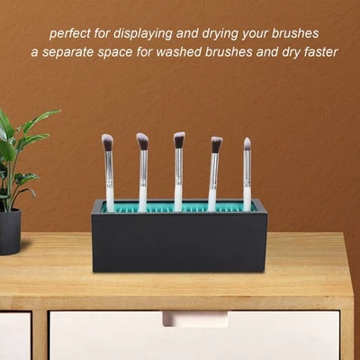 Porta Pennelli Trucco Organizzatore Spazzole Professionali Asciugatura Aria Portaoggetti - Immagine 1 di 4