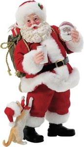 Statuina Reparto 56 Possibili Sogni Babbo Natale e i suoi Animali Gatto GRAFFI - Foto 1 di 9