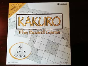 Kakuro Board Game Pressman New Sealed 2006 - Picture 1 of 2