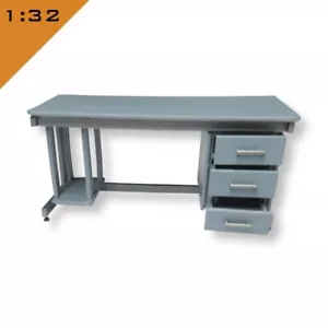 1x 3D printed OFFICE DESK WITH DRAWERS 1:32 scale Interior Furniture Diorama - Picture 1 of 8