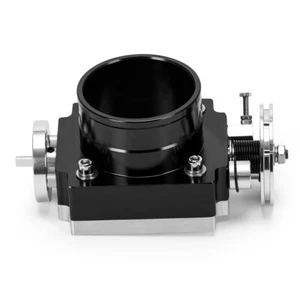 Universal 80MM 3.15" Cuerpo del Acelerador Alto Flujo Aluminio Colector de Admisión NEGRO 1KIT - Imagen 1 de 17