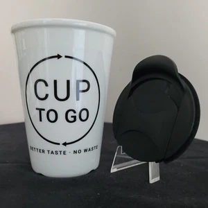 Kaffeebecher to go aus Porzellan – umweltfreundlich & nachhaltig | 300 ml - Bild 1 von 3
