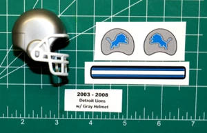 2003-2008 Detroit Lions *DIECUT DECALS* & Football Gumball Helmets OPI Mini NFL - Picture 1 of 4