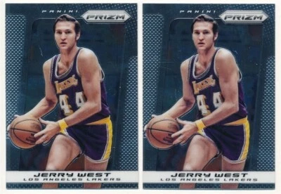 JERRY WEST LOT OF (2) 2013/14 PANINI PRIZM #239 LOS ANGELES LAKERS MINT - Image 1 of 2