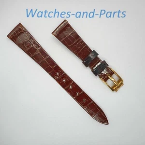 Chopard Brown Crocodile Leather Strap 12/8mm NEW GENUINE ORIGINAL - Picture 1 of 5