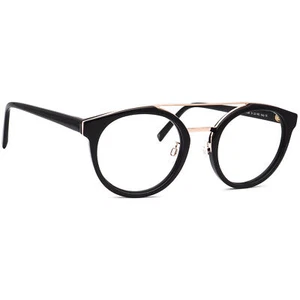 Gafas de sol Warby Parker marco solo Laney 7100 negro/oro rosa redondo Italia 51 mm - Imagen 1 de 6