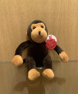 Vintage KEEL TOY Simply Soft Collection Monkey Miniature Plush Toy with Tags VGC - Picture 1 of 9