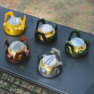 Portable Mini Alcohol Stove Adjustable Firepower Cookware Set for Outdoor Picnic - Picture 1 of 27