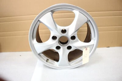 Porsche 986 Boxster S Rear Wheel Rim 8.5x17 17" 5 Spoke Silver 98636212606 OEM - Image 1 of 4