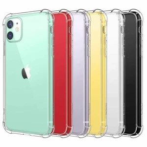 Shockproof Tough Gel Clear Case Cover for Apple iPhone 11 Pro Max 7 8 Plus X 12 - Picture 1 of 17