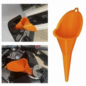 Motorcycle Car Long Mouth Funnel Plastic Refueling Oil Liquid Spout FillinKAJ-*- - Picture 1 of 9
