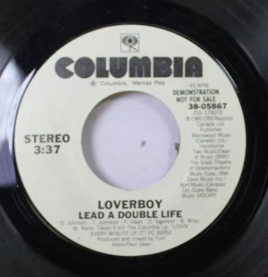 Rock Promo 45 Loverboy - Câble A Double Life / Sur Columbia - Photo 1/2